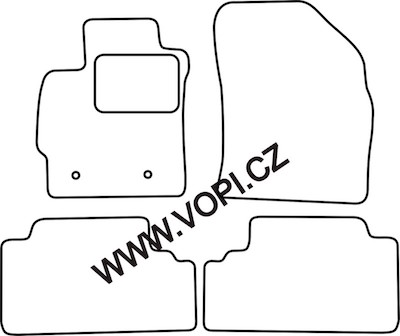 Autokoberce Toyota Auris 2007 - 2012 Perfectfit (4762)